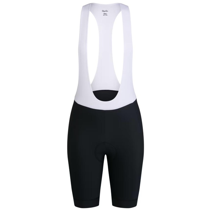 Rapha Women Core Bib Shorts Cykelbyxa Dam Black/White - Klädstorlek S