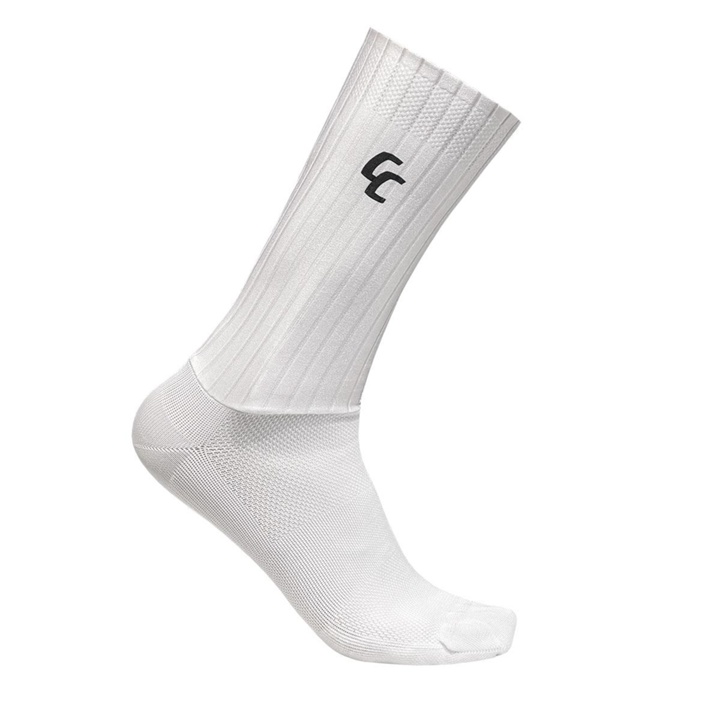 CC Aero Socks Cykelstrumpor White - Klädstorlek S/M -