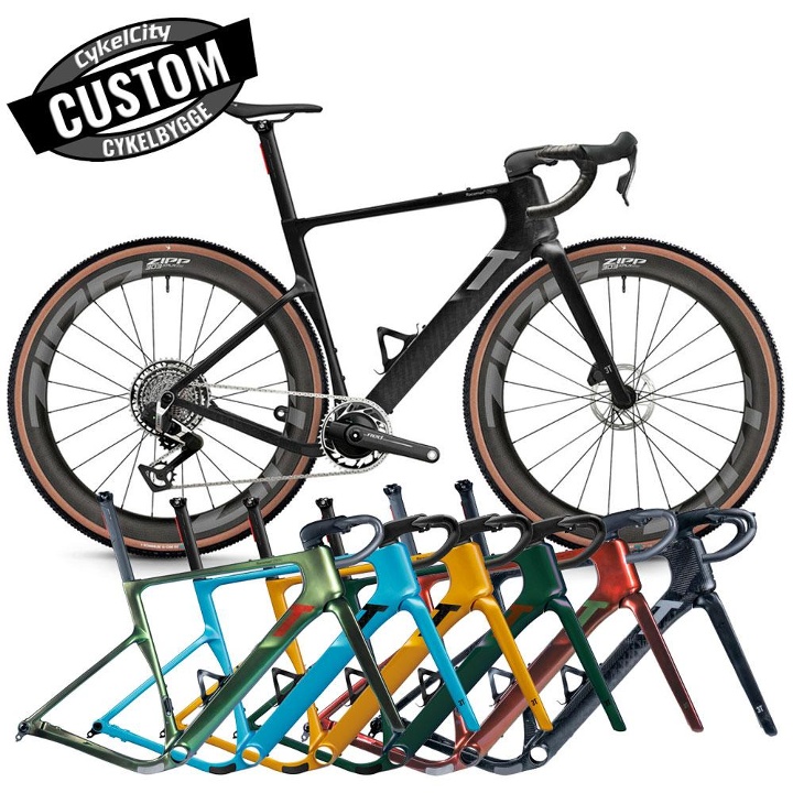 3T Racemax2 Italia SRAM Red XPLR 1x13 Custombyggd Gravelcykel