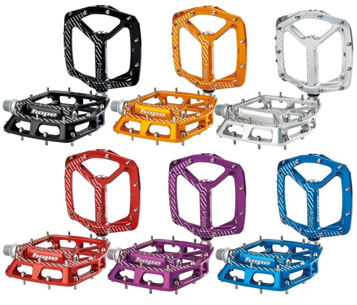 Hope F22 Flat Pedaler - Färg Blå -