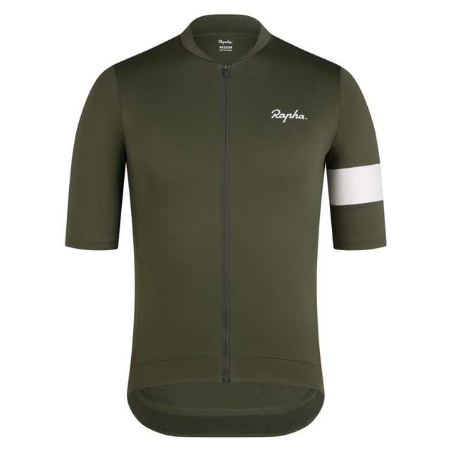 Rapha Core Jersey Cykeltröja Dark Green/White