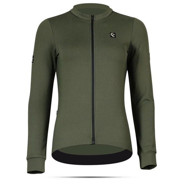 CC Classic Womens Long Sleeve Jersey Cykeltröja Army Green