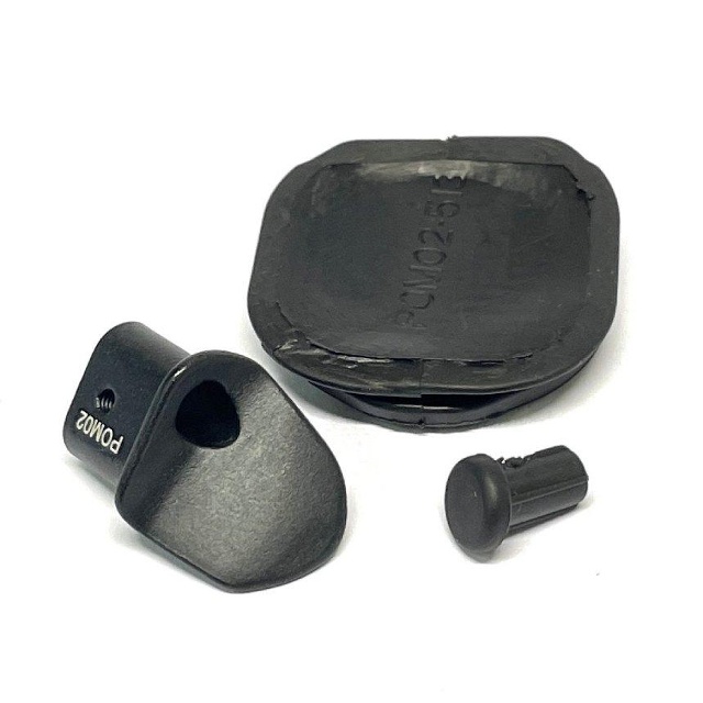 Open Cable Guide And Rubber Plugs