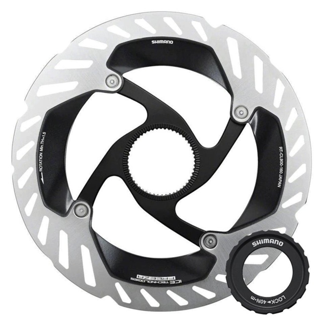 Shimano Dura-Ace RT-CL900 160mm Bromsskiva Centerlock Låsring Med Externa Splines