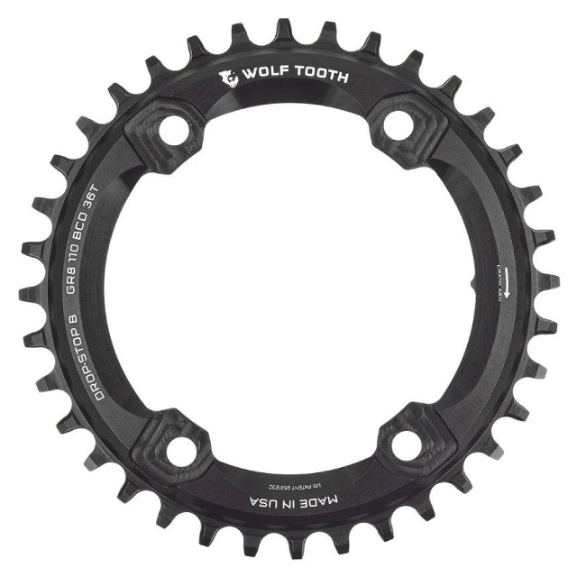 Wolf Tooth 110 BCD 36t 4-Bult för Shimano GRX Framklinga