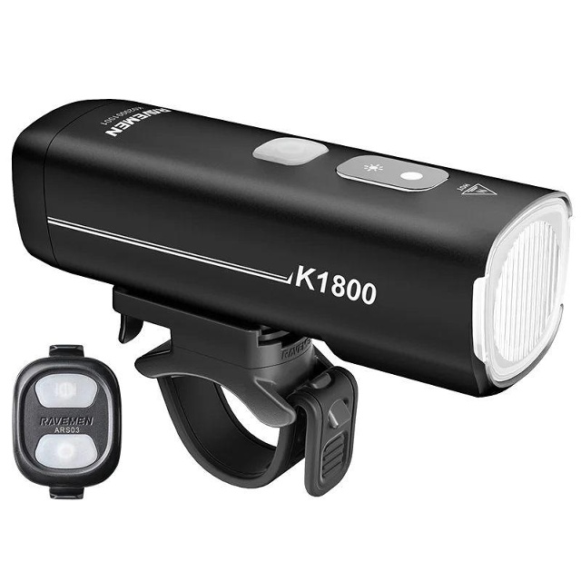 Ravemen K1800 med fjärrkontrol 1800 Lumen Framlampa