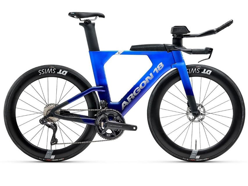 ARGON 18 E119 Tri+ Disc Ultegra Di2 Triahloncykel Vivid Blue
