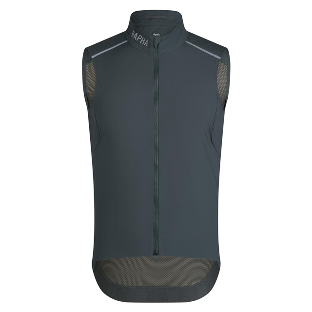 Rapha Pro Team Gilet Vindväst Onyx/Silver Reflective