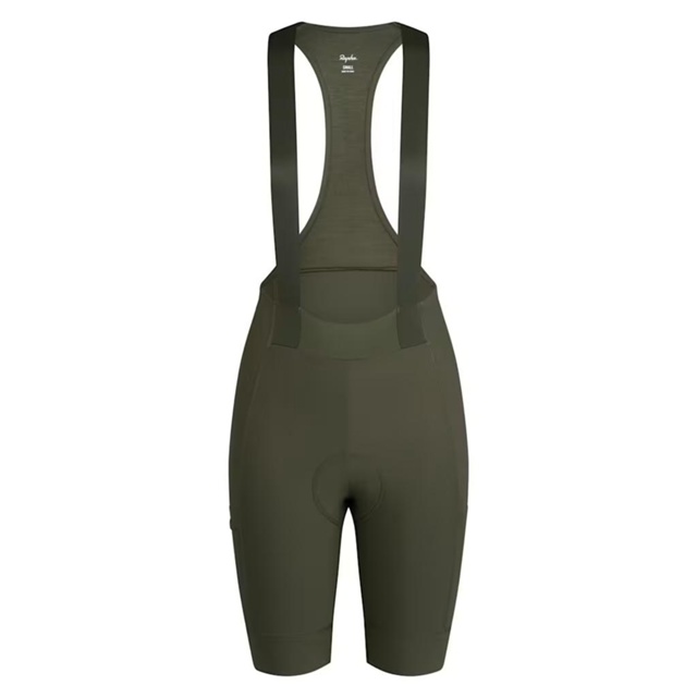 Rapha Women Brevet Element Cargo Bib Shorts Cykelbyxor Dark Green