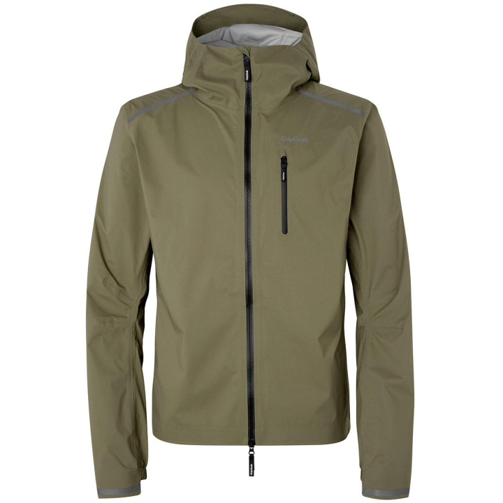 GripGrab EXPLR Waterproof Lightweight Jacket Regnjacka Olive i gruppen Kläder/skor/hjälm / Jackor hos CykelCity (10186)