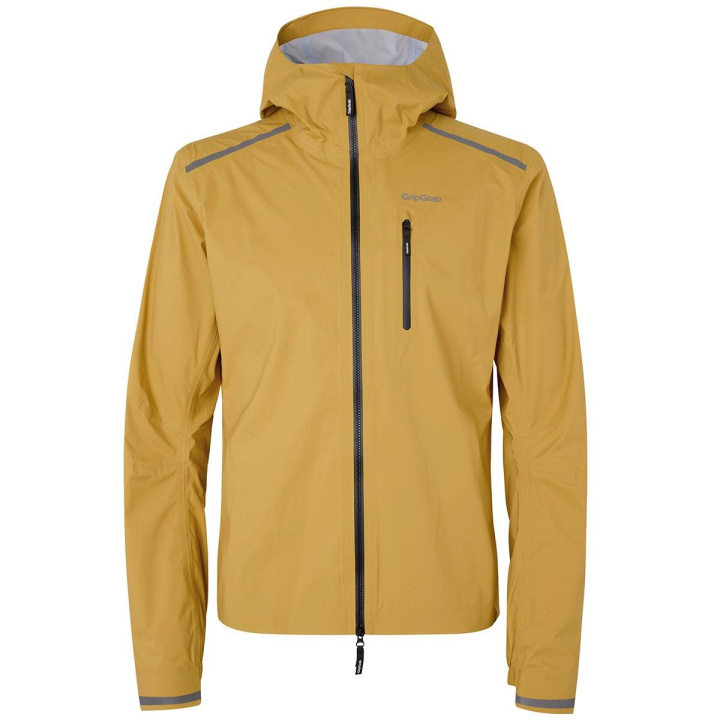 GripGrab EXPLR Waterproof Lightweight Jacket Regnjacka Mustard Yellow i gruppen Kläder/skor/hjälm / Jackor hos CykelCity (10187)