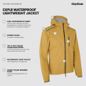 GripGrab EXPLR Waterproof Lightweight Jacket Regnjacka Mustard Yellow