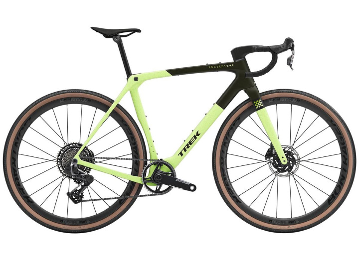 Trek Checkmate SLR 7 SRAM Force AXS Gravelcykel Olive Drab/Glowstick i gruppen Cyklar / Gravelcykel/cyclocross hos CykelCity (10307)