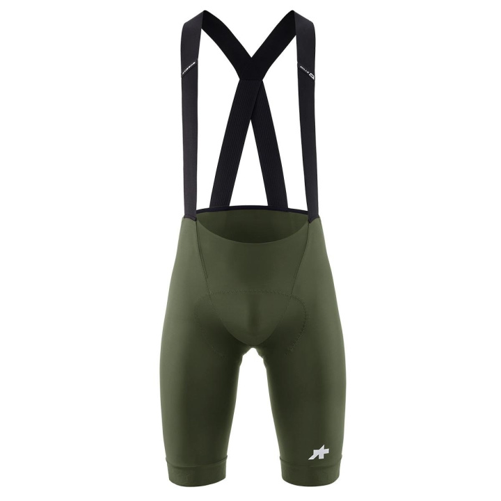 Assos Mille GT Bib Shorts S11 Cykelbyxor Moss Green i gruppen Kläder/skor/hjälm / Byxor / Byxor kortbent hos CykelCity (10403)