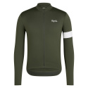 Rapha Core Thermal Long Sleeve Jersey Cykeltröja Dark Green