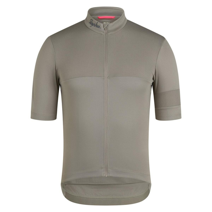 Rapha Brevet Element Jersey Cykeltröja Khaki/Black i gruppen Kläder/skor/hjälm / Tröjor / Kortärmade tröjor hos CykelCity (10788)