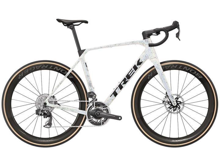 Trek Domane SLR 9 AXS Gen 5 Racercykel Mother of Pearl/Silver Marble i gruppen Cyklar / Racercykel hos CykelCity (11061)