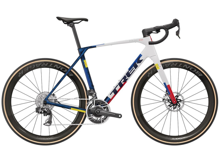 Trek Domane SLR 9 AXS Gen 5 Racercykel Navy Smoke/Trek White i gruppen Cyklar / Racercykel hos CykelCity (11063)