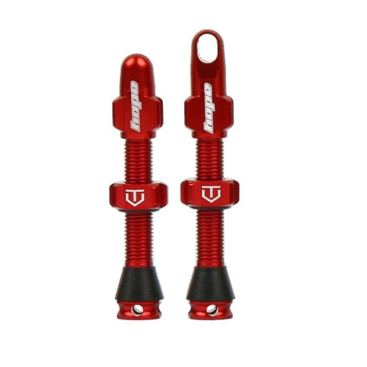 Hope Tubeless Valve Ventiler 60mm Red i gruppen Komponenter / Hjul / Hjultillbehör hos CykelCity (49752)