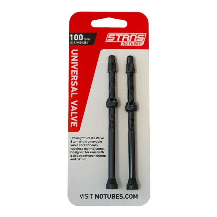 Stans NoTubes Tubeless Ventil 100mm Svart i gruppen Komponenter / Hjul / Hjultillbehör hos CykelCity (51561)