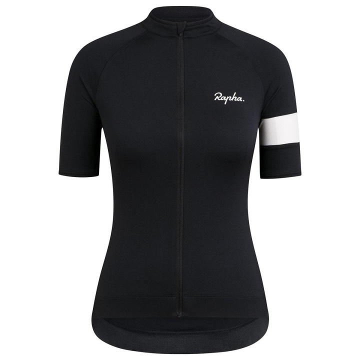 Rapha Women Core Jersey Cykeltröja Dam Svart i gruppen Kläder/skor/hjälm / Tröjor / Kortärmade tröjor hos CykelCity (5164)