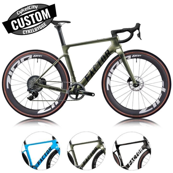 Factor Ostro Gravel Rival E1 Custombyggd Gravelcykel i gruppen Cyklar / Custombyggd Cykel / Custom Gravelcykel hos CykelCity (53314)