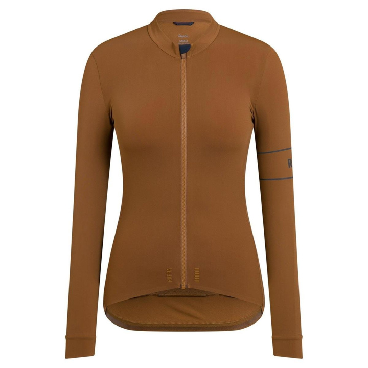 Rapha Women Pro Team Thermal Jersey Brown i gruppen REA / Rea - Kläder / Rea - Tröjor hos CykelCity (6107)