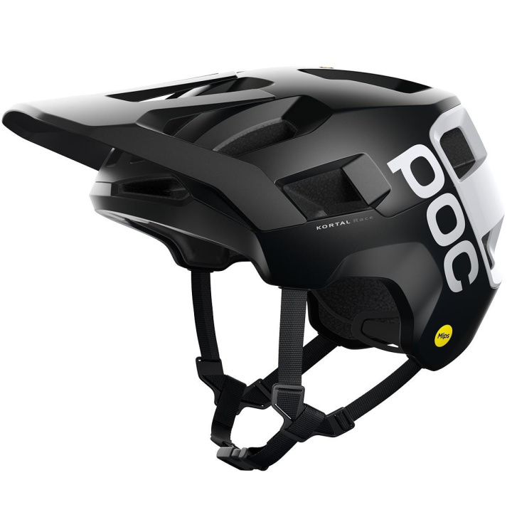POC Kortal Race Mips MTB Cykelhjälm Mattsvart/vit i gruppen Kläder/skor/hjälm / Hjälmar / Racer/Mtb hjälmar hos CykelCity (6569)
