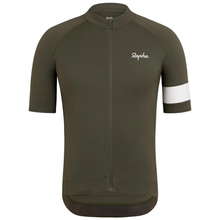 Rapha Core Jersey Cykeltröja Dark Green i gruppen Kläder/skor/hjälm / Tröjor / Kortärmade tröjor hos CykelCity (6941)