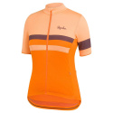 Rapha Women Brevet Jersey Cykeltröja Dam Peach/Orange/Wine