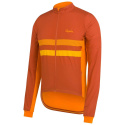 Rapha Brevet Long Sleeve Windblock Jersey Cykeltröja Brick/Orange