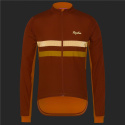 Rapha Brevet Long Sleeve Windblock Jersey Cykeltröja Brick/Orange
