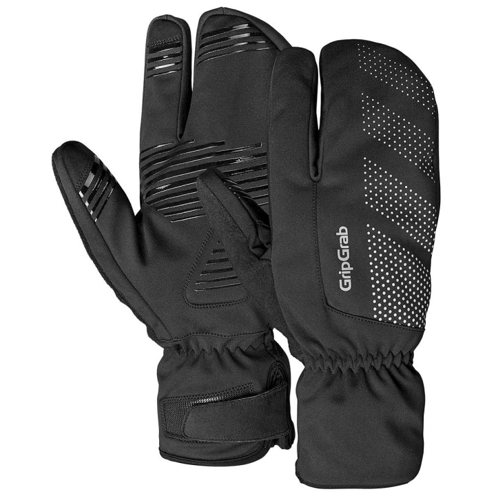 GripGrab Ride Windproof Deep Winter Lobster Handskar Svart i gruppen Kläder/skor/hjälm / Handskar hos CykelCity (7630)
