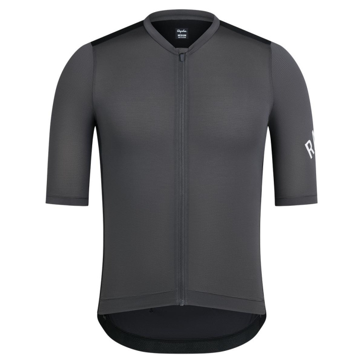 Rapha Men Pro Team Training Jersey Cykeltröja Dark Grey/Black i gruppen Kläder/skor/hjälm / Tröjor / Kortärmade tröjor hos CykelCity (8998)