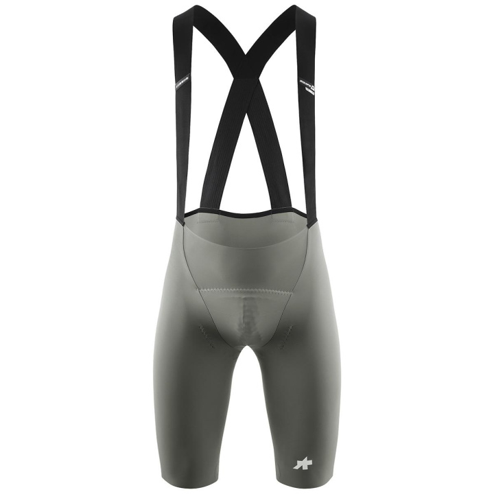 Assos Equipe R Bib Shorts S11 Cykelbyxor Edge Green i gruppen Kläder/skor/hjälm / Byxor / Byxor kortbent hos CykelCity (9421)