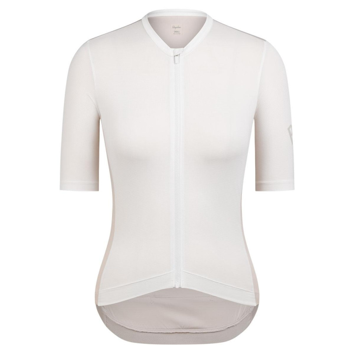 Rapha Women Pro Team Training Jersey Cykeltröja White Alyssum i gruppen Kläder/skor/hjälm / Tröjor / Kortärmade tröjor hos CykelCity (9530)