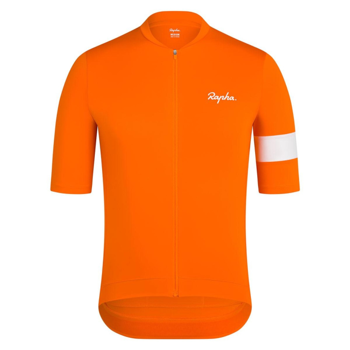 Rapha Core Jersey Cykeltröja Bright Orange i gruppen Kläder/skor/hjälm / Tröjor / Kortärmade tröjor hos CykelCity (9702)