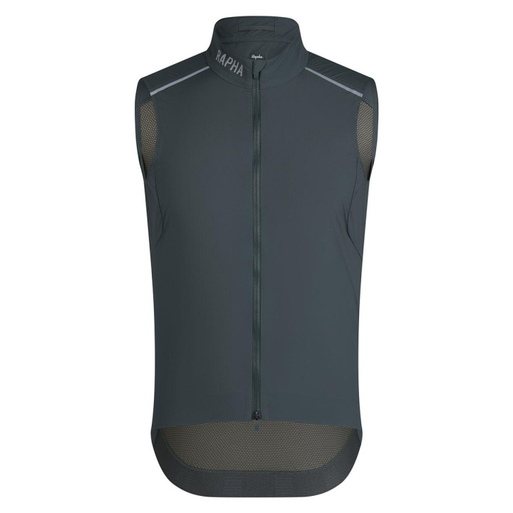 Rapha Pro Team Gilet Vindväst Onyx/Silver Reflective i gruppen REA / Rea - Kläder / Rea - Västar/Jackor hos CykelCity (9704)