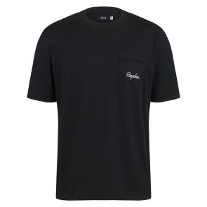 Rapha Logo Pocket T-Shirt Black/White