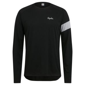 Rapha Trail LS Technical T-Shirt Cykeltröja Black/Grey