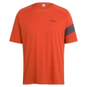 Rapha Trail Technical T-Shirt Cykeltröja Orange/Black